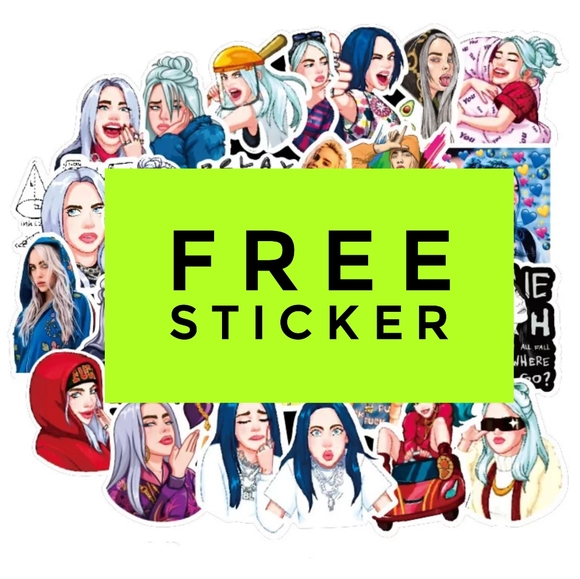 Handmade When We All Fall Asleep Billie Eilish Glass Pin Button Badge - Picture 5 of 5